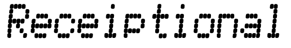 Receiptional Receipt font preview